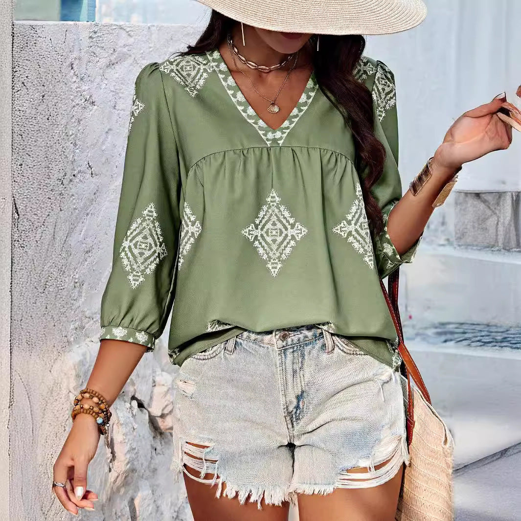Alma | Bohemian Cotton Blouse