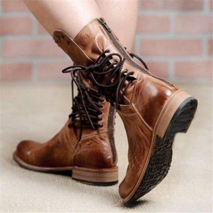 WYNONA | RUSTIC VINTAGE LEATHER BOOTS