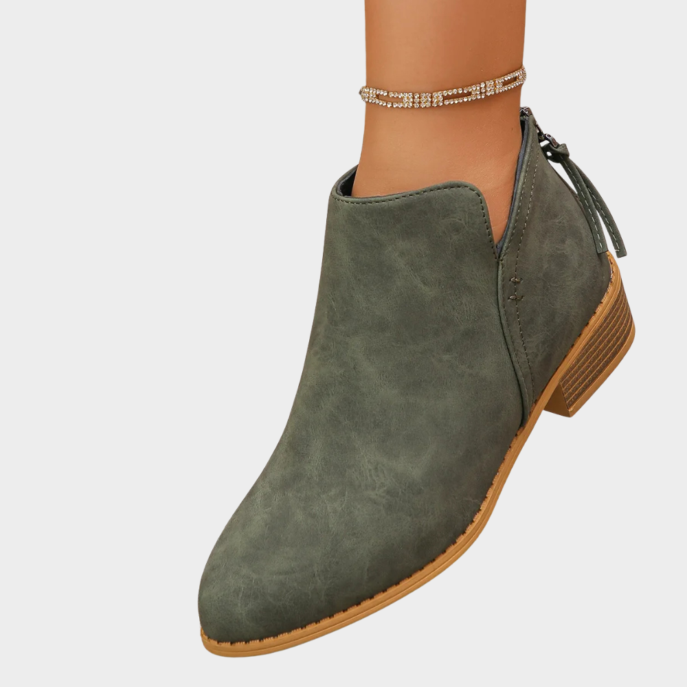 Oakley | Low Heel Ankle Boots