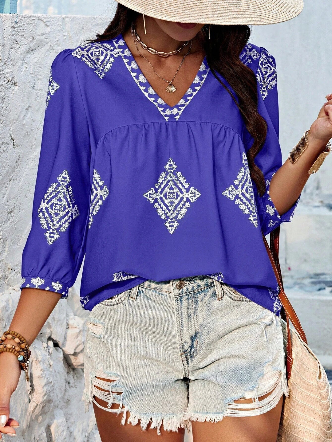 Alma | Bohemian Cotton Blouse