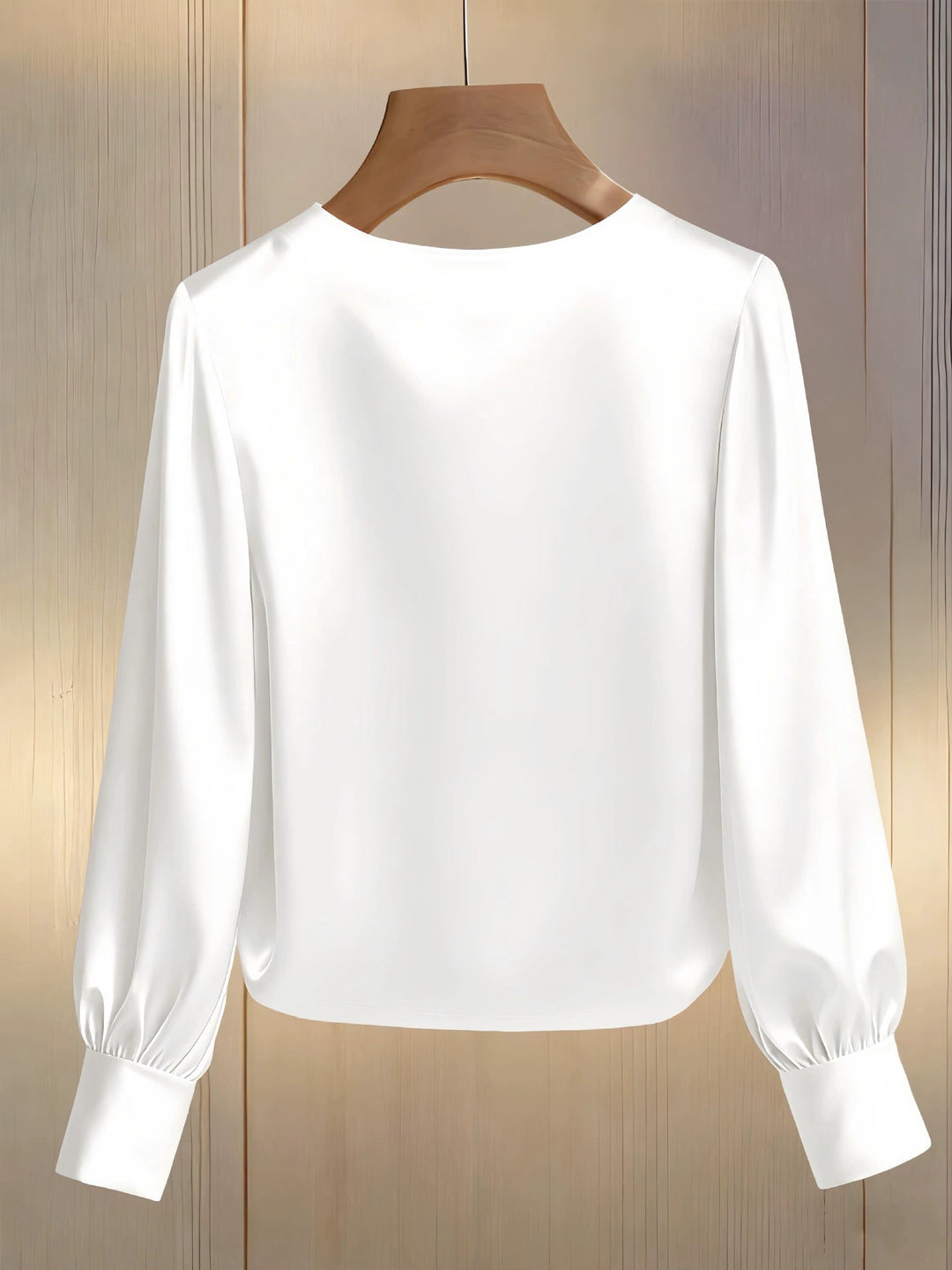 Neralivora - Beaded Satin Top with Jewel Collar