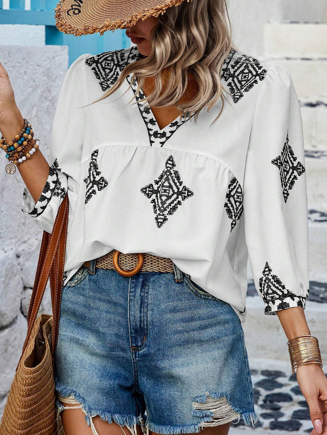 Alma | Bohemian Cotton Blouse