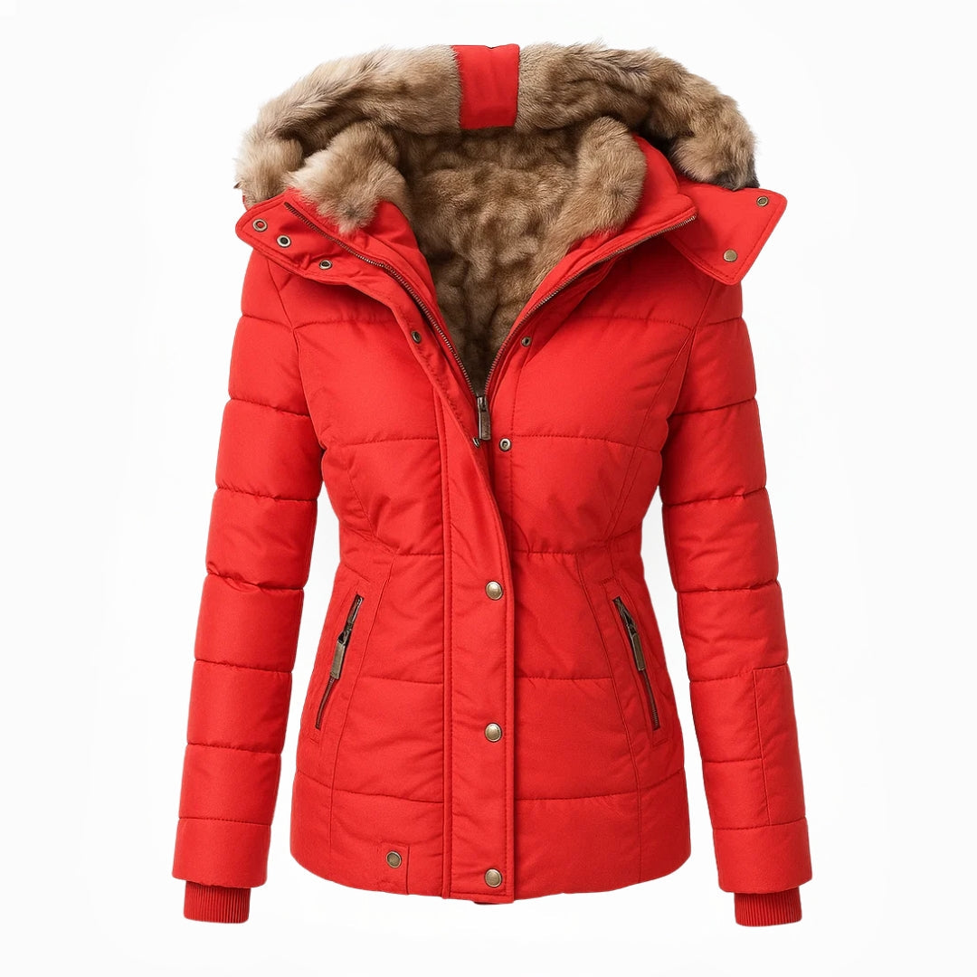 Valenne™ | Warm fur-lined winter coat