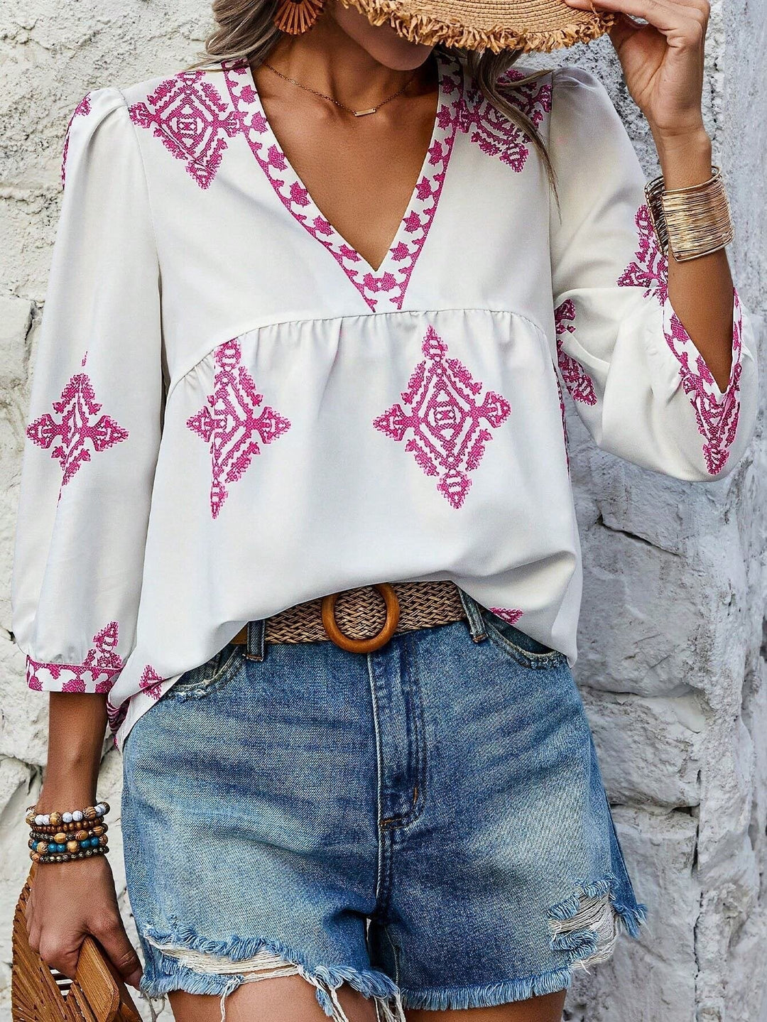 Alma | Bohemian Cotton Blouse