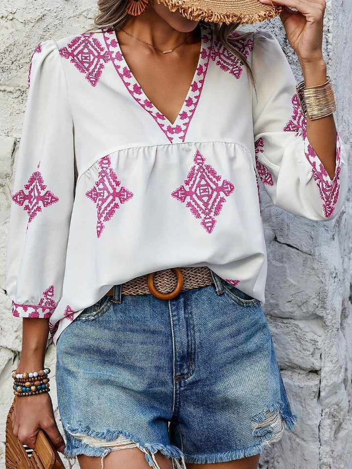 Alma | Bohemian Cotton Blouse