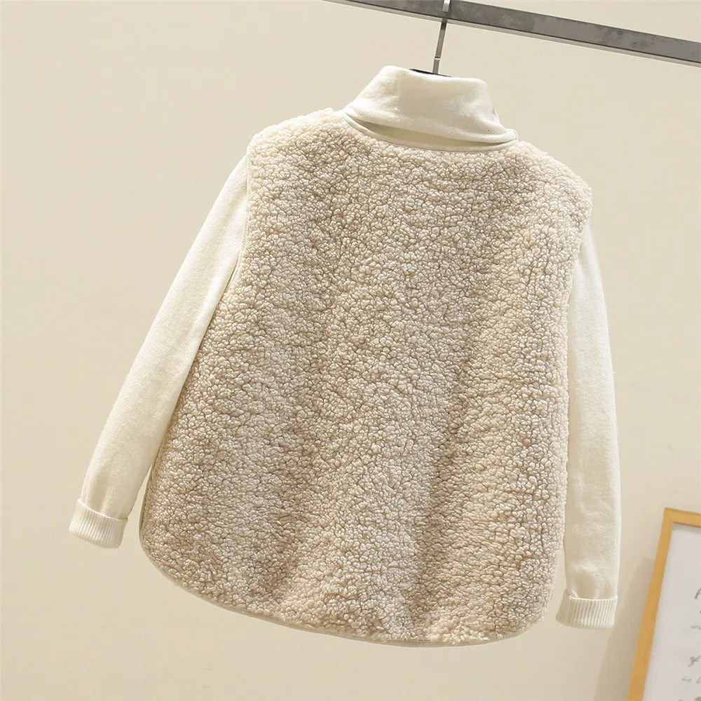 Colette - Elegant Fleece Layering Vest