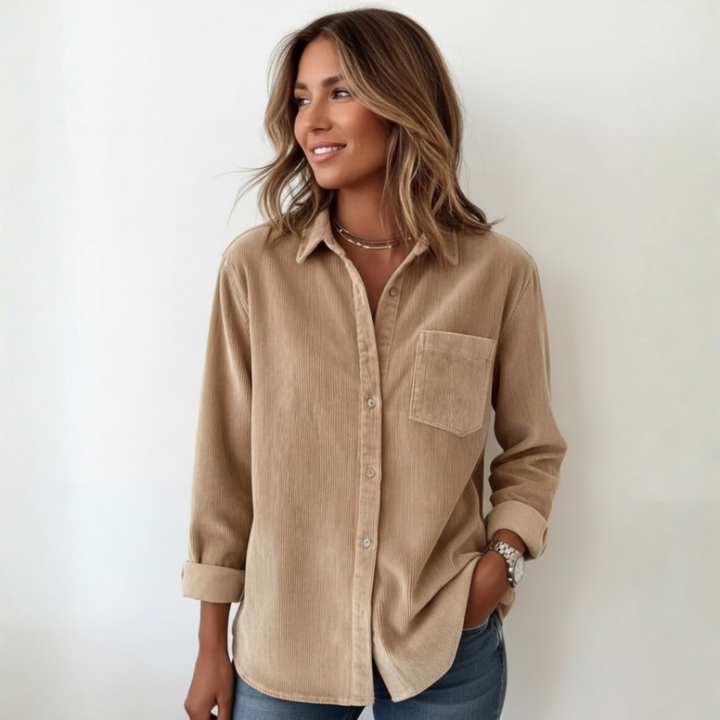Elivianne - A corduroy shirt that works wonderfully