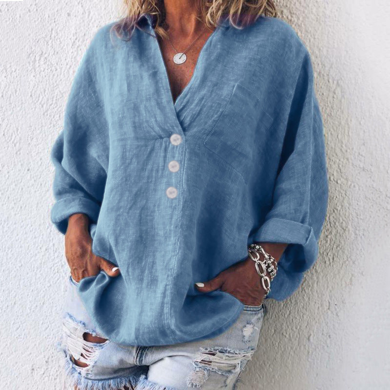 Maeve - Elegant Cotton and Linen Sweater