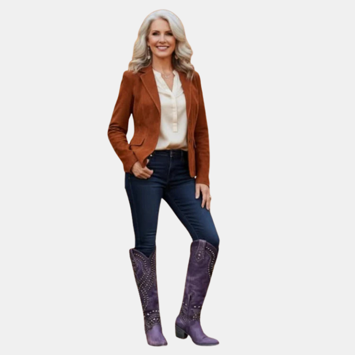 Alina | Western Knee-High Boots