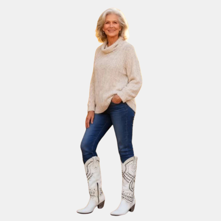 Alina | Western Knee-High Boots