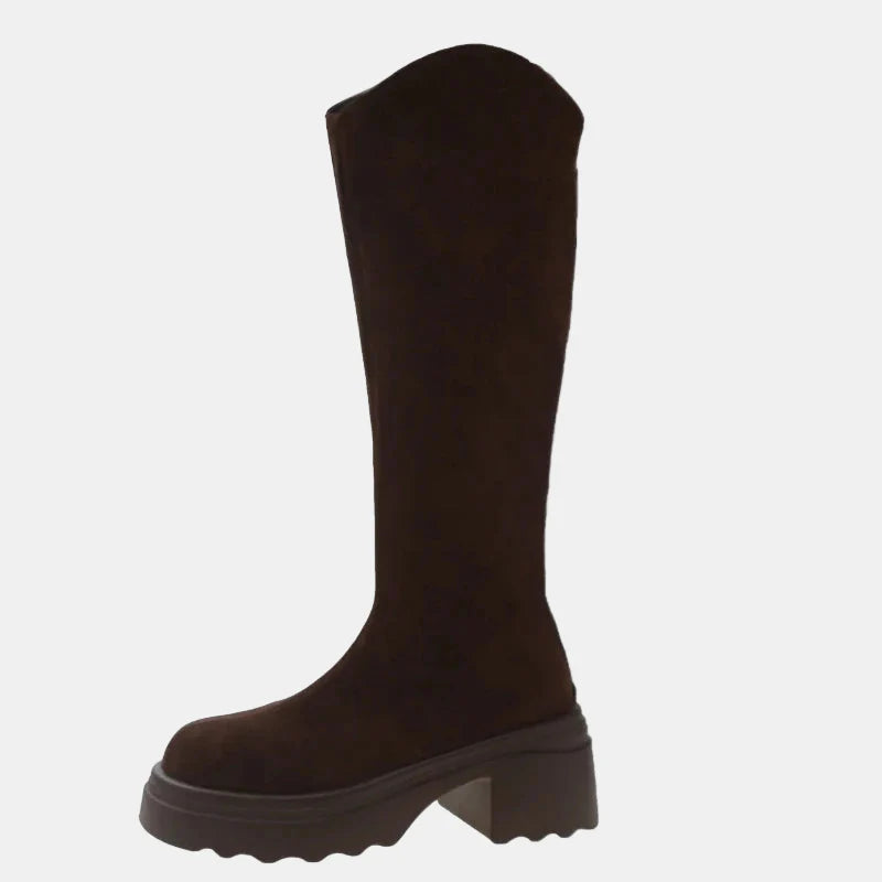 Samira | Back Zipper High Boots