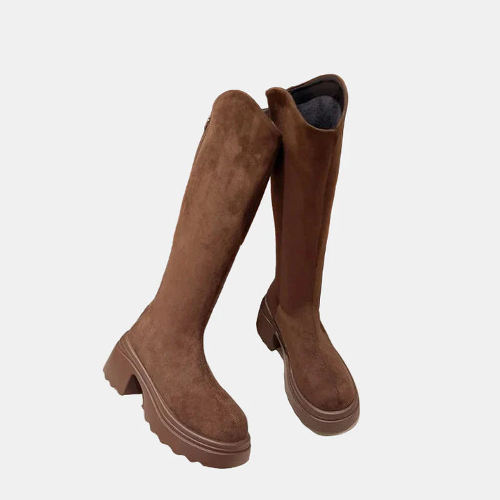 Samira | Back Zipper High Boots