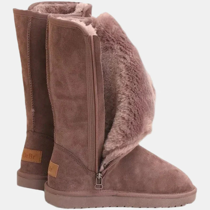 Yvonne | Velvet Knee-High Boots