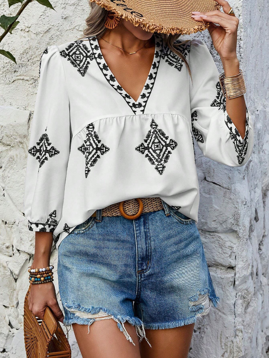 Alma | Bohemian Cotton Blouse