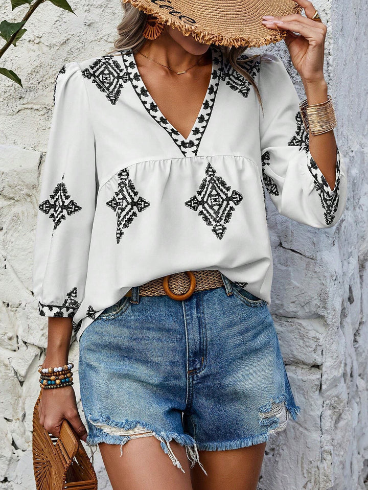 Alma | Bohemian Cotton Blouse