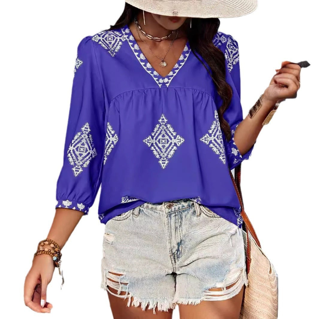 Alma | Bohemian Cotton Blouse