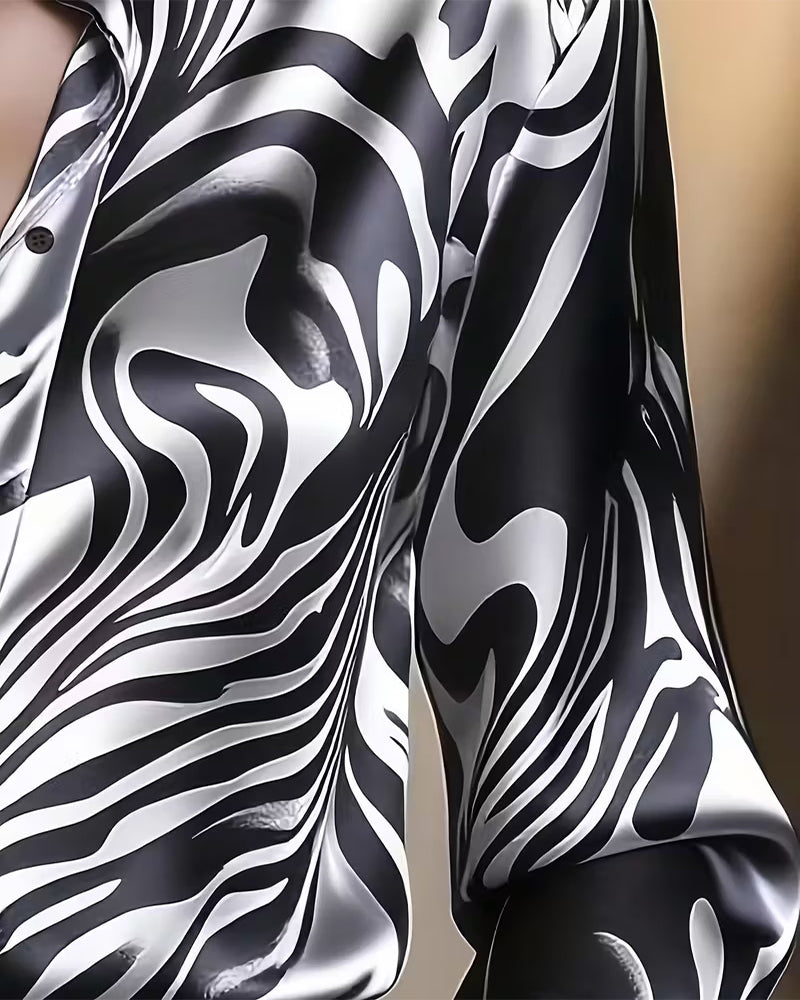 Cylissa - Elegant Printed Shirt for Women