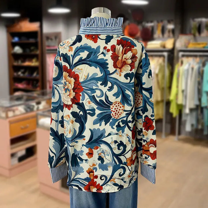 Marvella - Elegant Vintage Floral Blouse