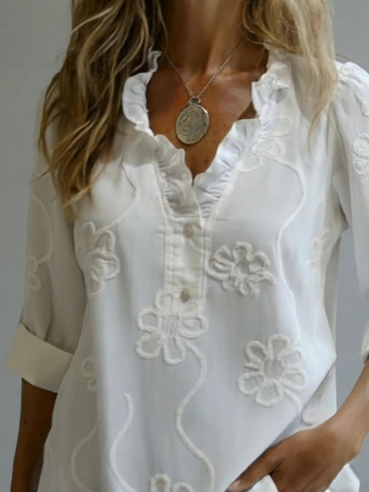 Belora - Floral Elegance Spring Shirt