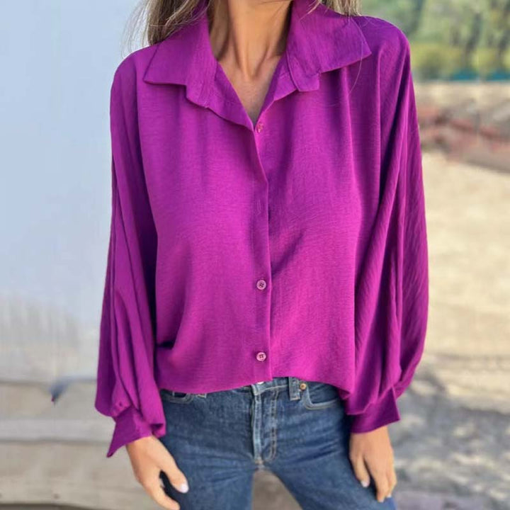 Aenor - Elegant and Versatile Lantern Sleeve Shirt